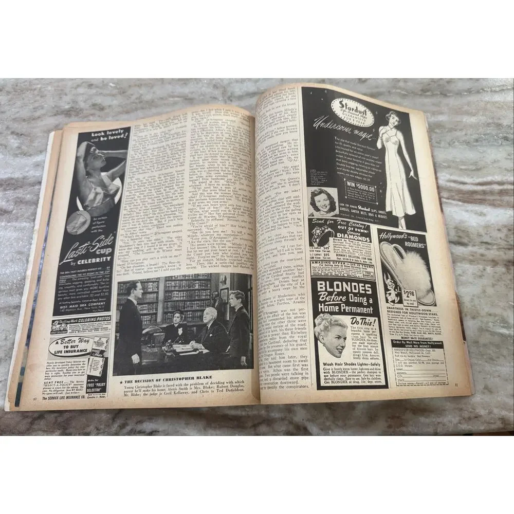 Vtg Screen Stories Magazine Nov. 1948 Roy Rogers Dale Evans Ads Fashion +
